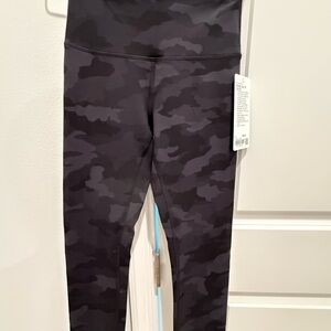 Kids Black Camo Leggings